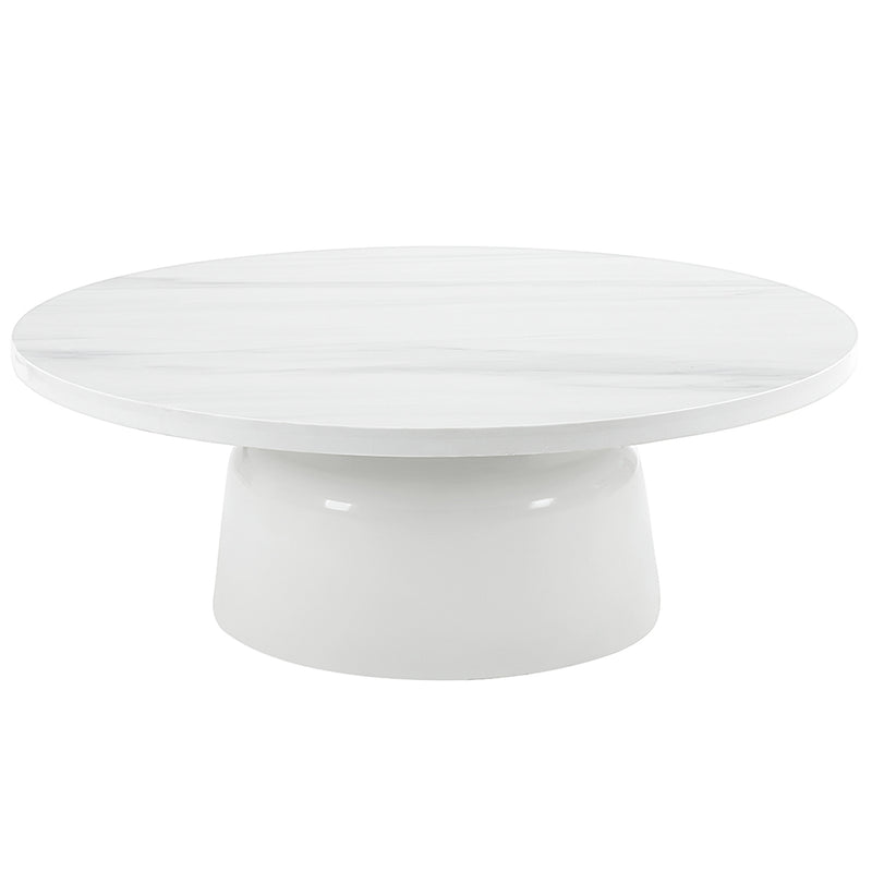 Mesa de centro redonda Zaid de 40" de diámetro