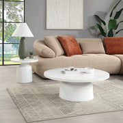 Mesa de centro redonda Zaid de 40" de diámetro