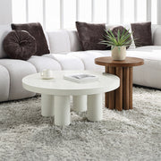 Mesa de centro redonda Sanat de 35" de diámetro