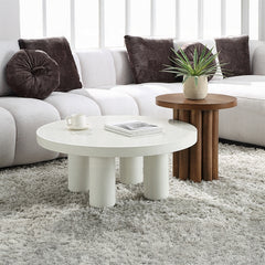 Mesa de centro redonda Sanat de 35" de diámetro