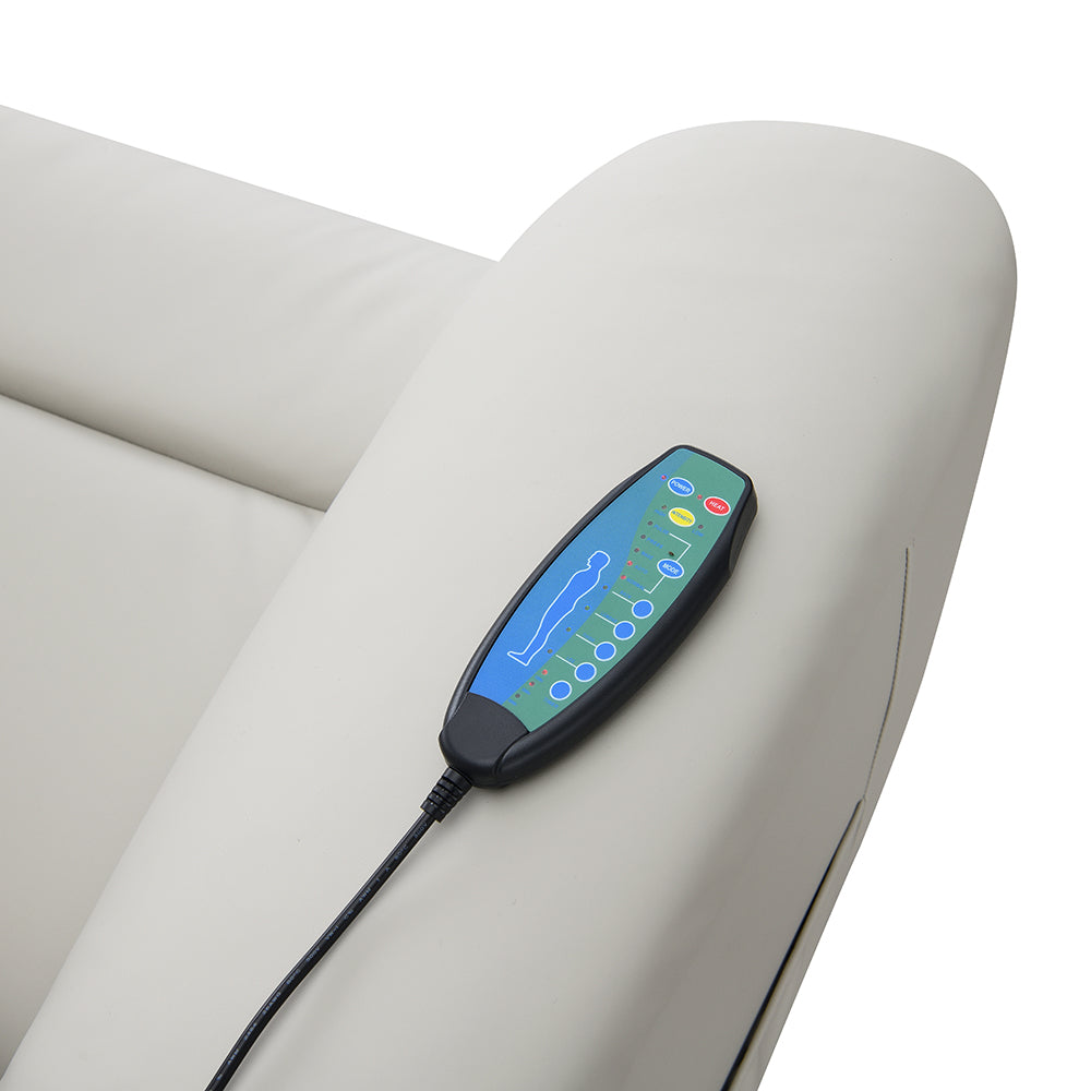 Sillón reclinable eléctrico tapizado Marsha de 40" con elevación y masaje