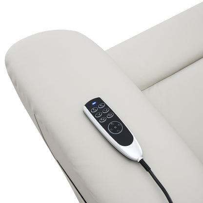 Sillón reclinable eléctrico tapizado Marsha de 40" con elevación y masaje