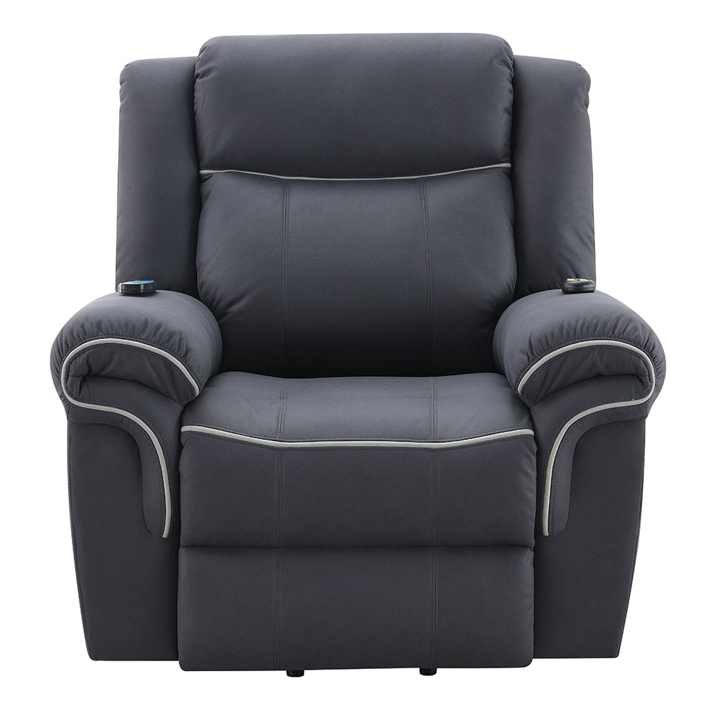 Domana 41"L Upholstered Power Recliner with Lift & Heating & Massage