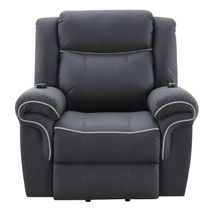 Domana 41"L Upholstered Power Recliner with Lift & Heating & Massage