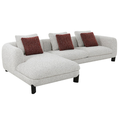 Mardi Sectional Sofa w/6 Pillows