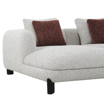 Mardi Sectional Sofa w/6 Pillows