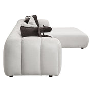 Sofá seccional tapizado Manila de 145" de largo con 8 almohadas
