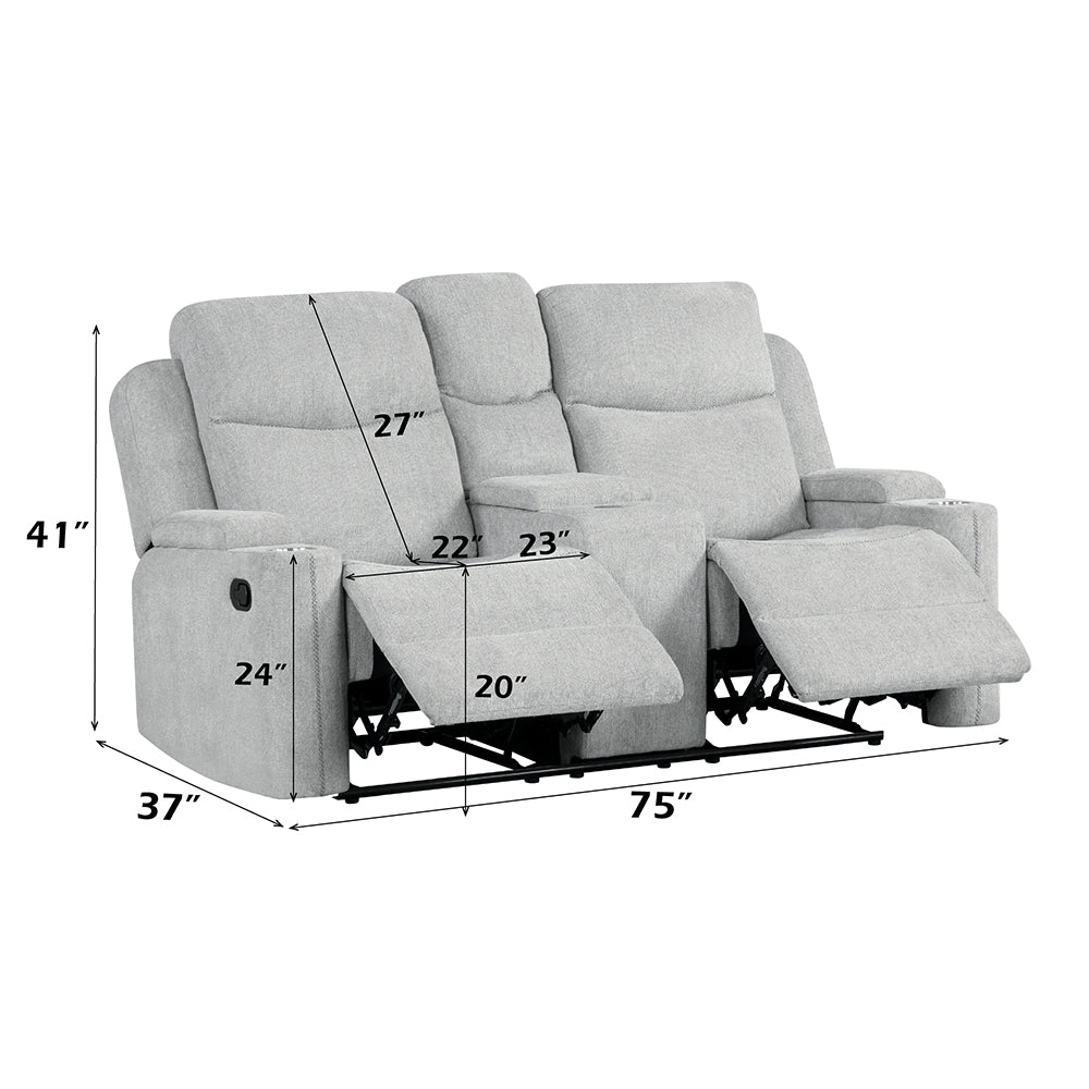 Galya Motion Loveseat w/Console