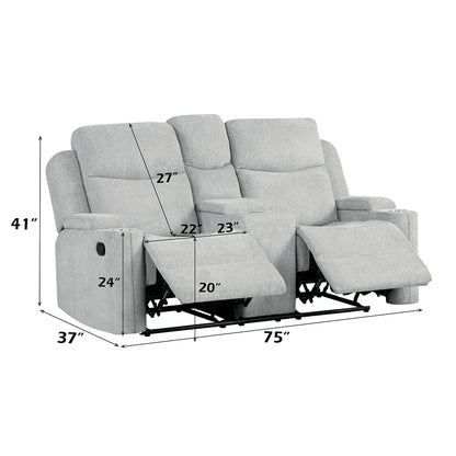 Galya Motion Loveseat w/Console