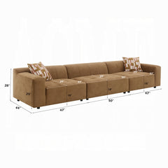 Zoey Home Ottoman in Chocolate