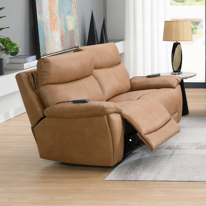 Chavis Power Motion Loveseat w/USB & Power Headrest