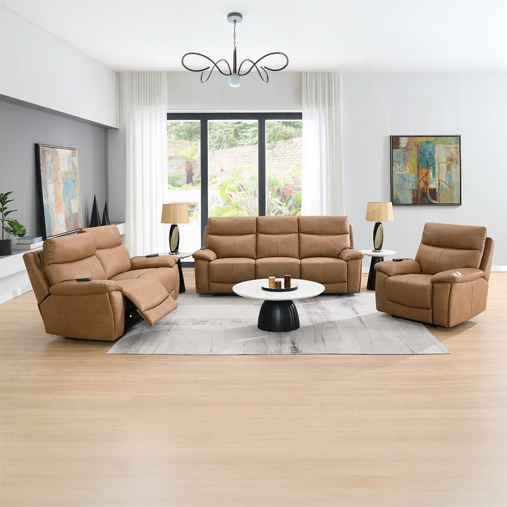 Chavis Power Motion Loveseat w/USB & Power Headrest