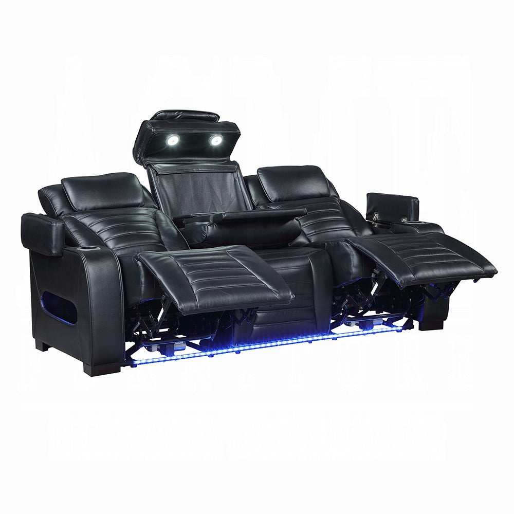 Ephron Power Motion Sofa W/Dropdown Table, Wireless Charging, Reading Light, Power Headrests & LED