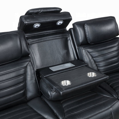 Ephron Power Motion 2PC Reclining Set with LED Lighting