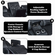 Ephron Power Motion 2PC Reclining Set with LED Lighting