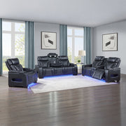 Ephron Power Motion Loveseat W/ Console, Power Headrests, LED & Speakers