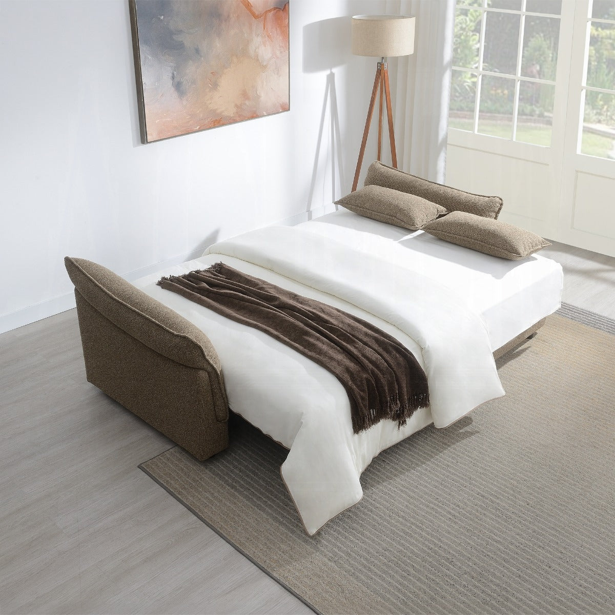 Turpin Sofa w/Sleeper, 2 Pillows & Storage