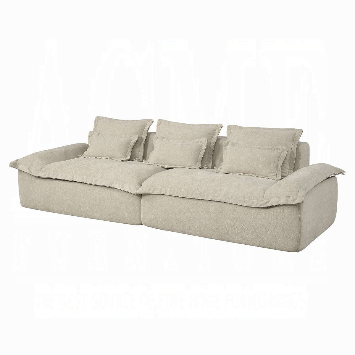 Jesse Oversized Sofa w/6 Pillows
