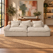 Jesse Oversized Sofa w/6 Pillows
