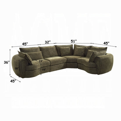 Leighton Modular - Wedge w/4 Pillows