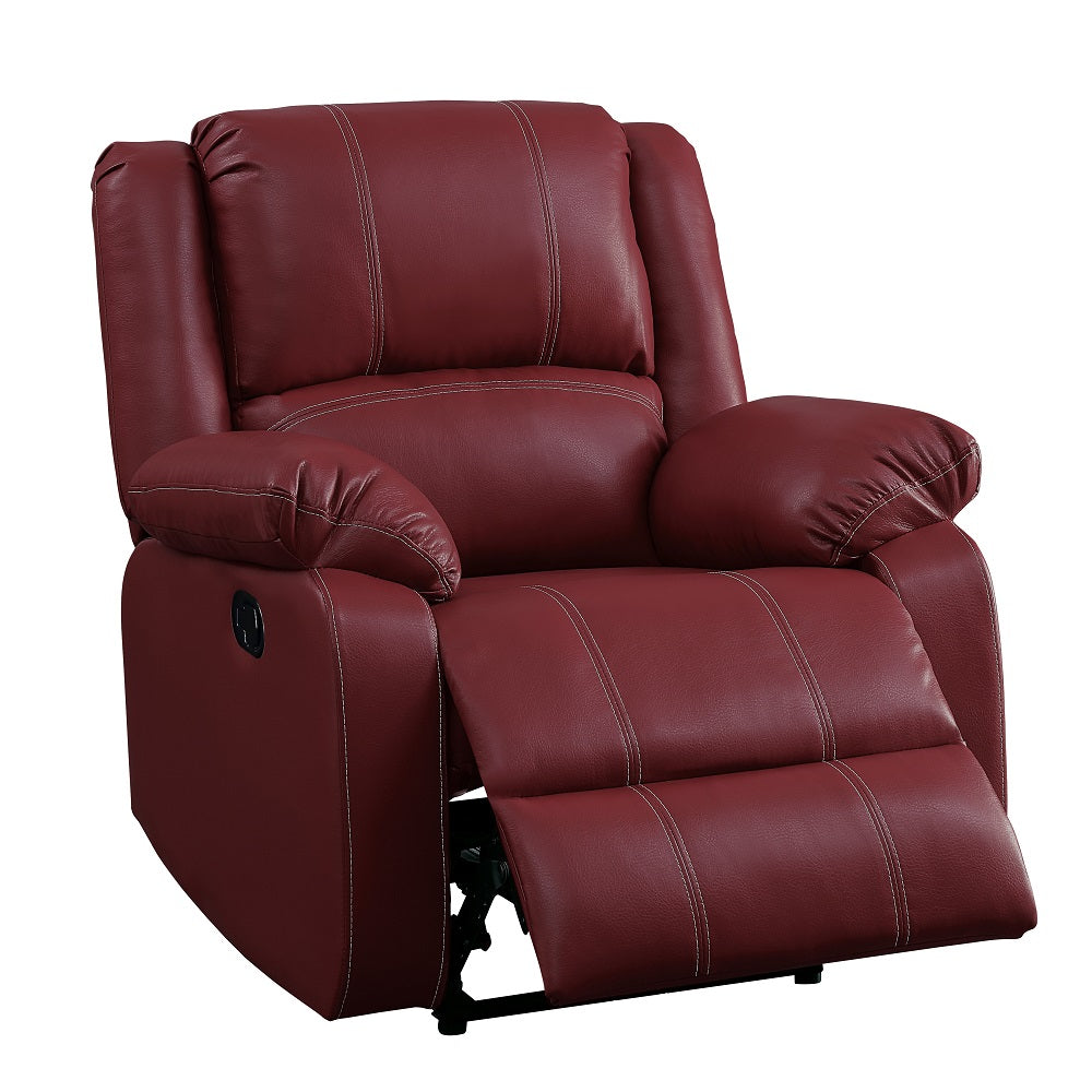 Sillón reclinable mecedor Zuriel tapizado con movimiento de 37" de ancho