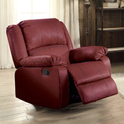 Sillón reclinable mecedor Zuriel tapizado con movimiento de 37" de ancho