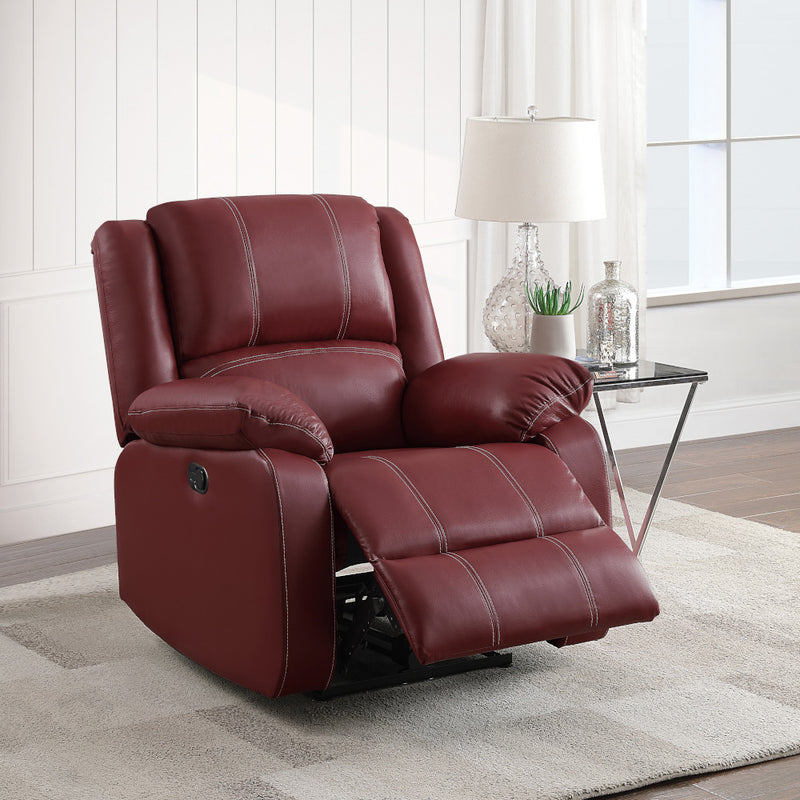 Sillón reclinable mecedor Zuriel tapizado con movimiento de 37" de ancho