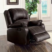 Sillón reclinable mecedor Zuriel tapizado con movimiento de 37" de ancho