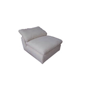 Sillón modular Naveen de lino de 96 cm de ancho y sin brazos