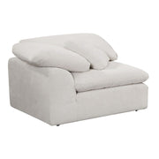 Naveen 45"W Linen Modular - Wedge with Pillow