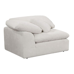 Naveen 45"W Linen Modular - Wedge with Pillow