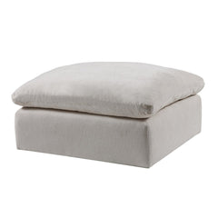 Naveen - Otomana modular de lino de 94 cm de ancho