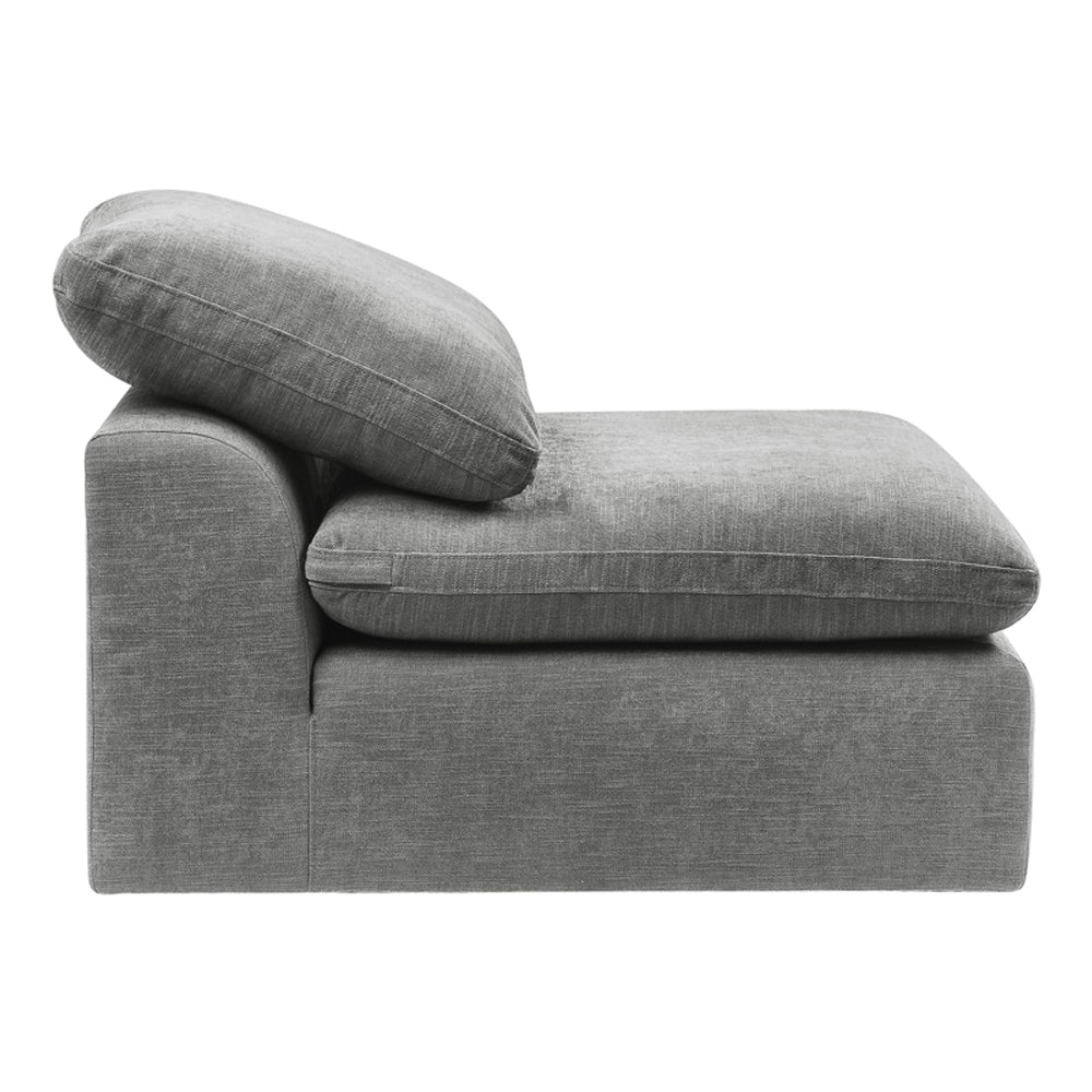 Naveen Modular - Armless Chair - Gray Linen