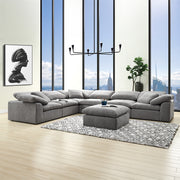 Naveen Modular - Armless Chair - Gray Linen
