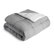 Juego de edredón Chambray Twin con tejido alternativo de plumón