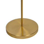 Majestic Brass Ring Base Curved Floor Lamp