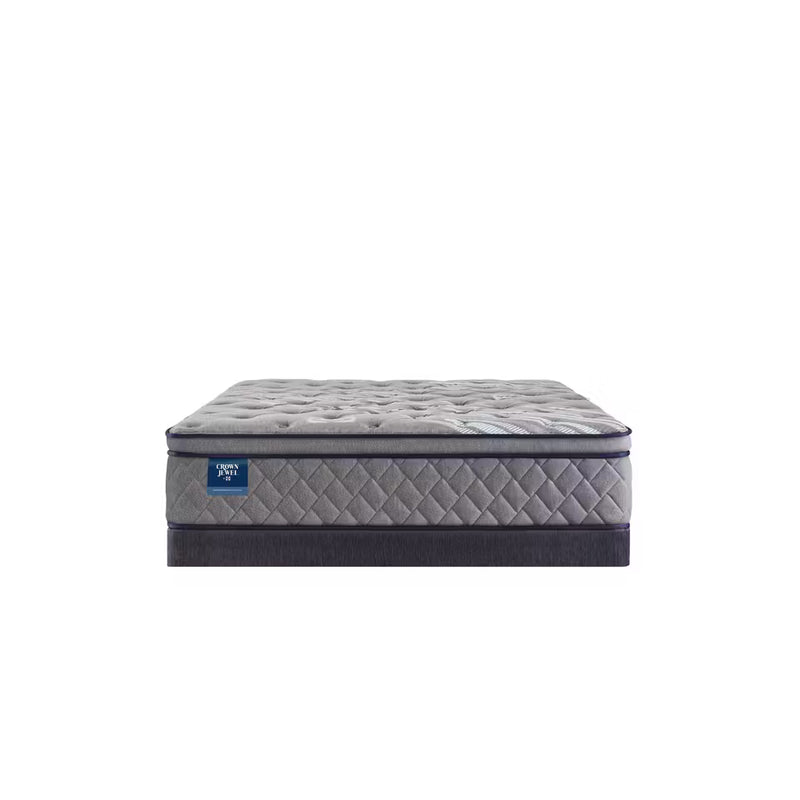 Opal House Euro Pillow Top Soft Mattress + Free Foundation + Protector
