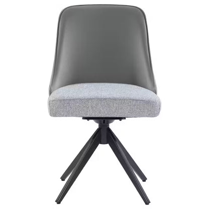 Silla de comedor tapizada Montclair negra (juego de 4)