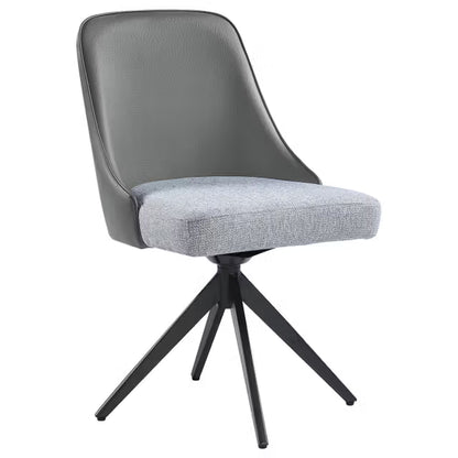 Silla de comedor tapizada Montclair negra (juego de 4)