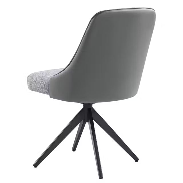 Silla de comedor tapizada Montclair negra (juego de 4)