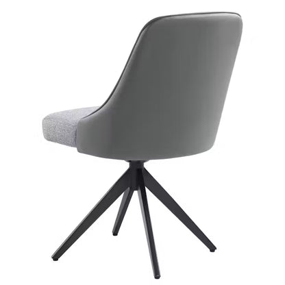 Silla de comedor tapizada Montclair negra (juego de 4)