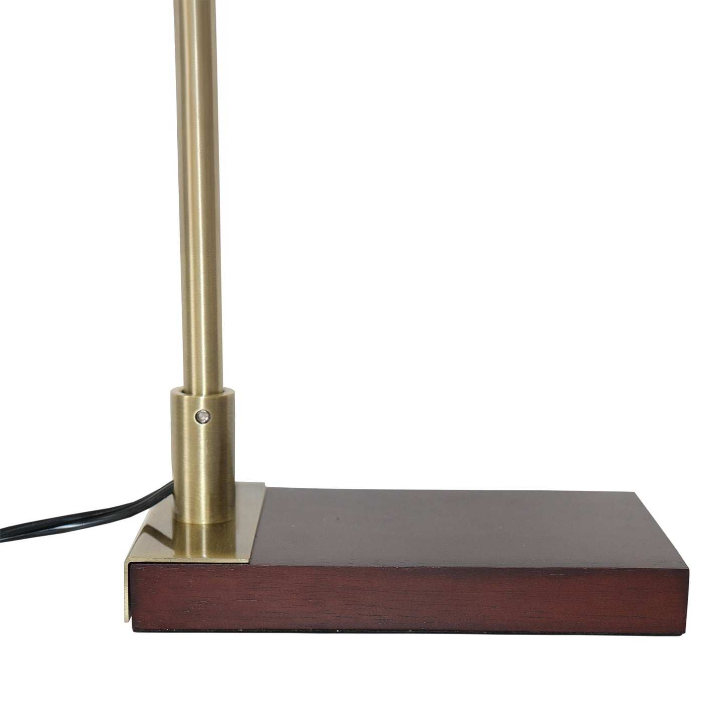 Moonstone Bamboo Lampshade Table Lamp - Dark Brown - Bronze