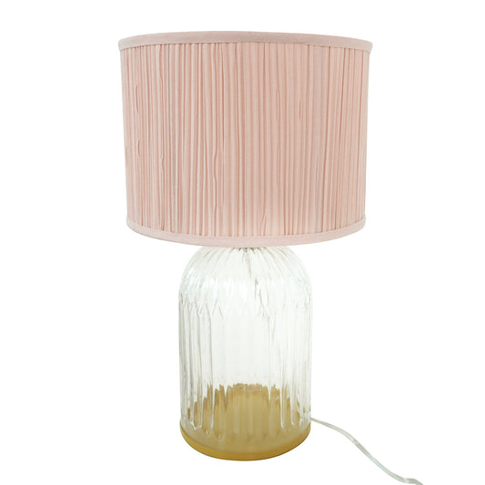 Nebulis Table Lamp Gold - Clear and Pink