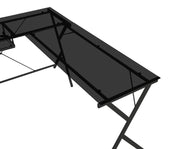Demas 62"L Computer Desk with Tempered Glass