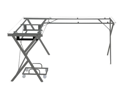 Demas 62"L Computer Desk with Tempered Glass