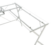 Demas 62"L Computer Desk with Tempered Glass