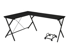Escritorio para computadora Demas de 62" de largo con estructura metálica en forma de X