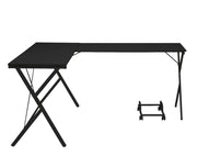 Escritorio para computadora Demas de 62" de largo con estructura metálica en forma de X