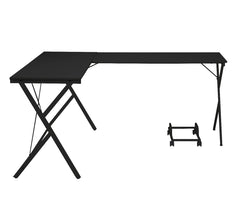 Escritorio para computadora Demas de 62" de largo con estructura metálica en forma de X