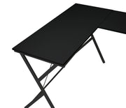 Escritorio para computadora Demas de 62" de largo con estructura metálica en forma de X